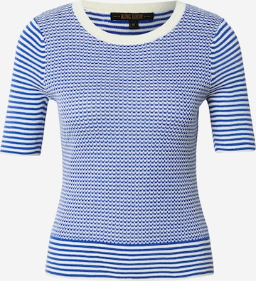 King Louie Koszulka 'Denis' w kolorze niebieski: przód