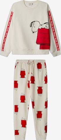 GiselaPidžama - bijela boja: prednji dio