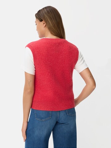 CAMEL ACTIVE Strickweste mit Knopfleiste in Rot