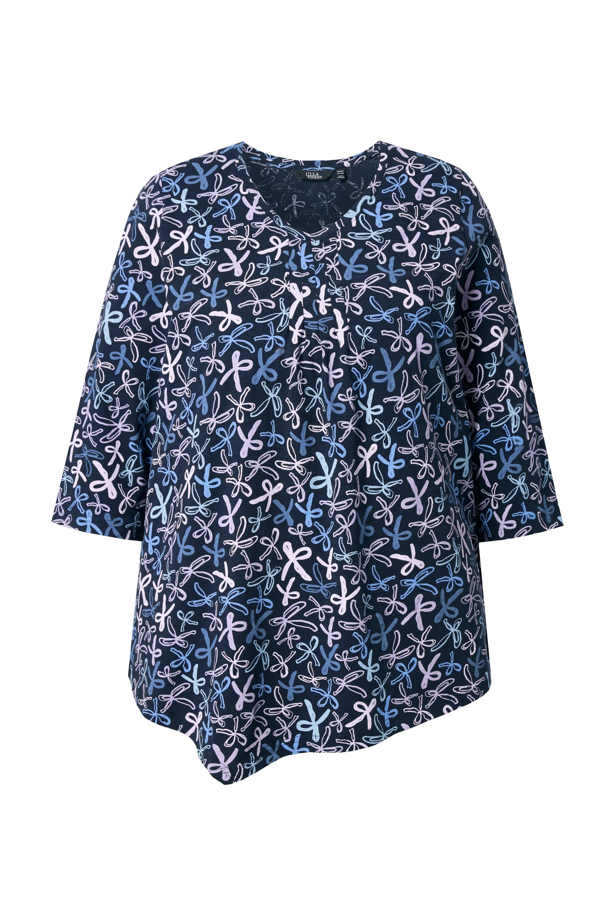 Ulla Popken Shirt in Blauw: voorkant