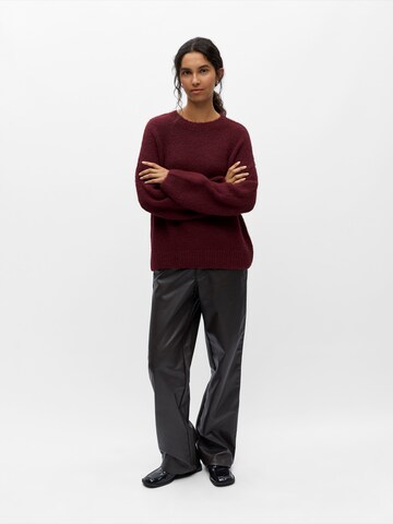 OBJECT Sweater 'OBJSAGGIA' in Red