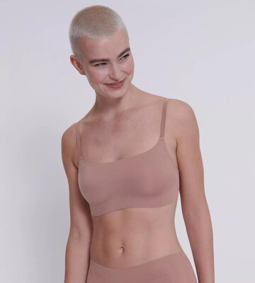 Bustino Reggiseno 'ZERO Feel 2.0' di SLOGGI in marrone: frontale