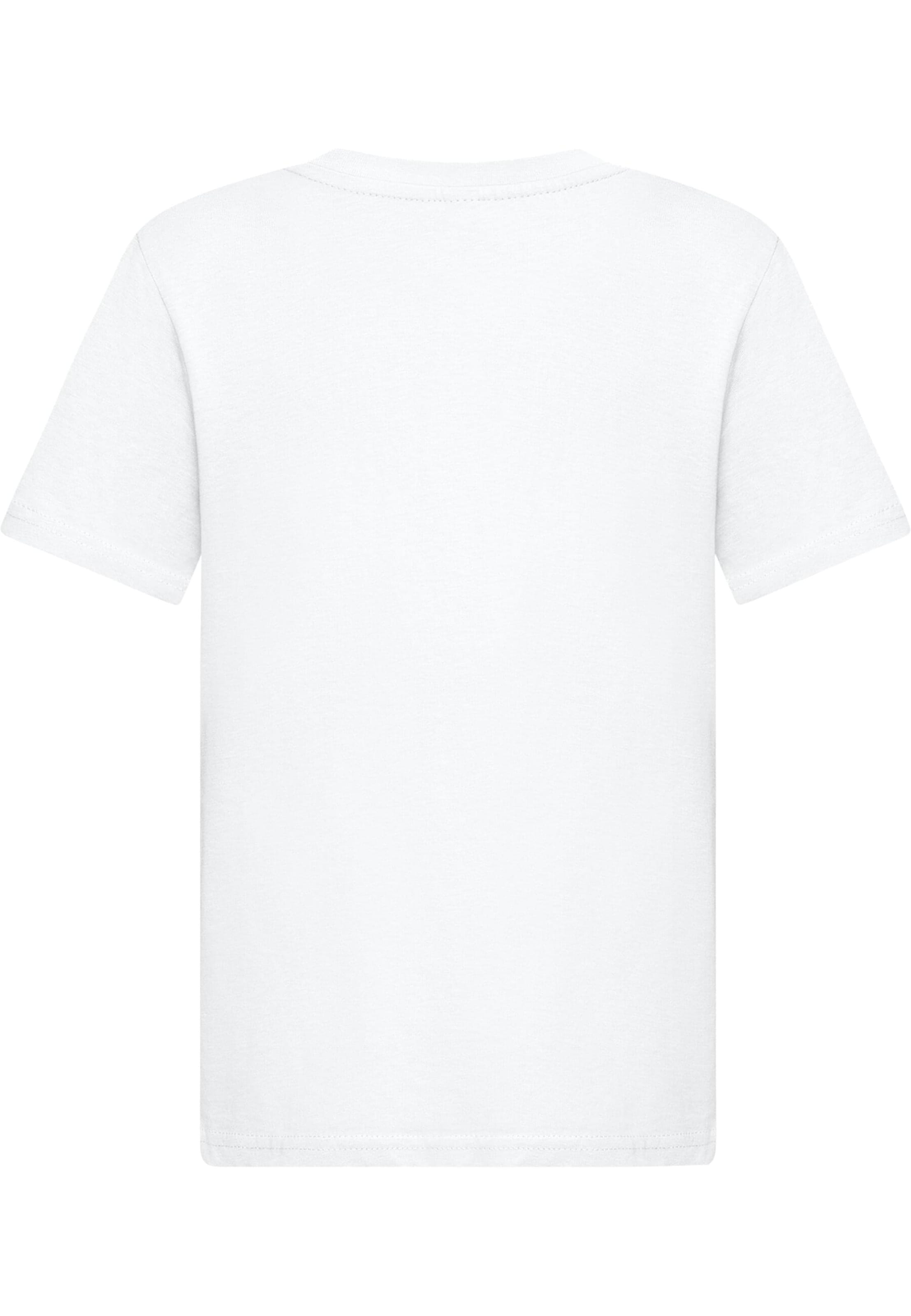 Maglietta 'Peace And Love' di Merchcode in bianco