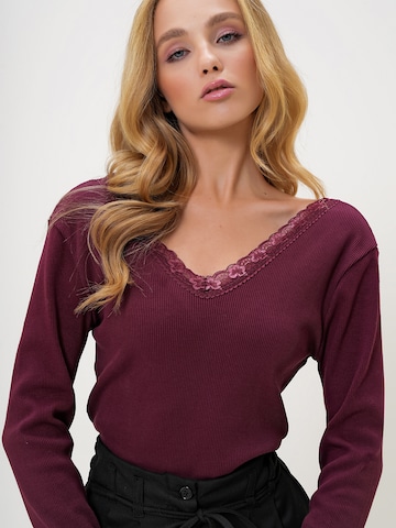 Maglietta di Trend Alaçatı Stili in lilla