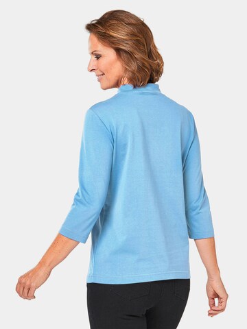 Goldner Shirt in Blau