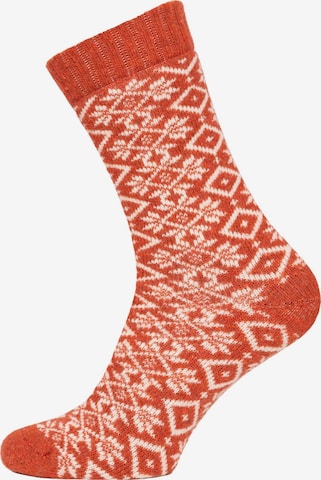 HomeOfSocks Socks 'HOS455' in Orange: front