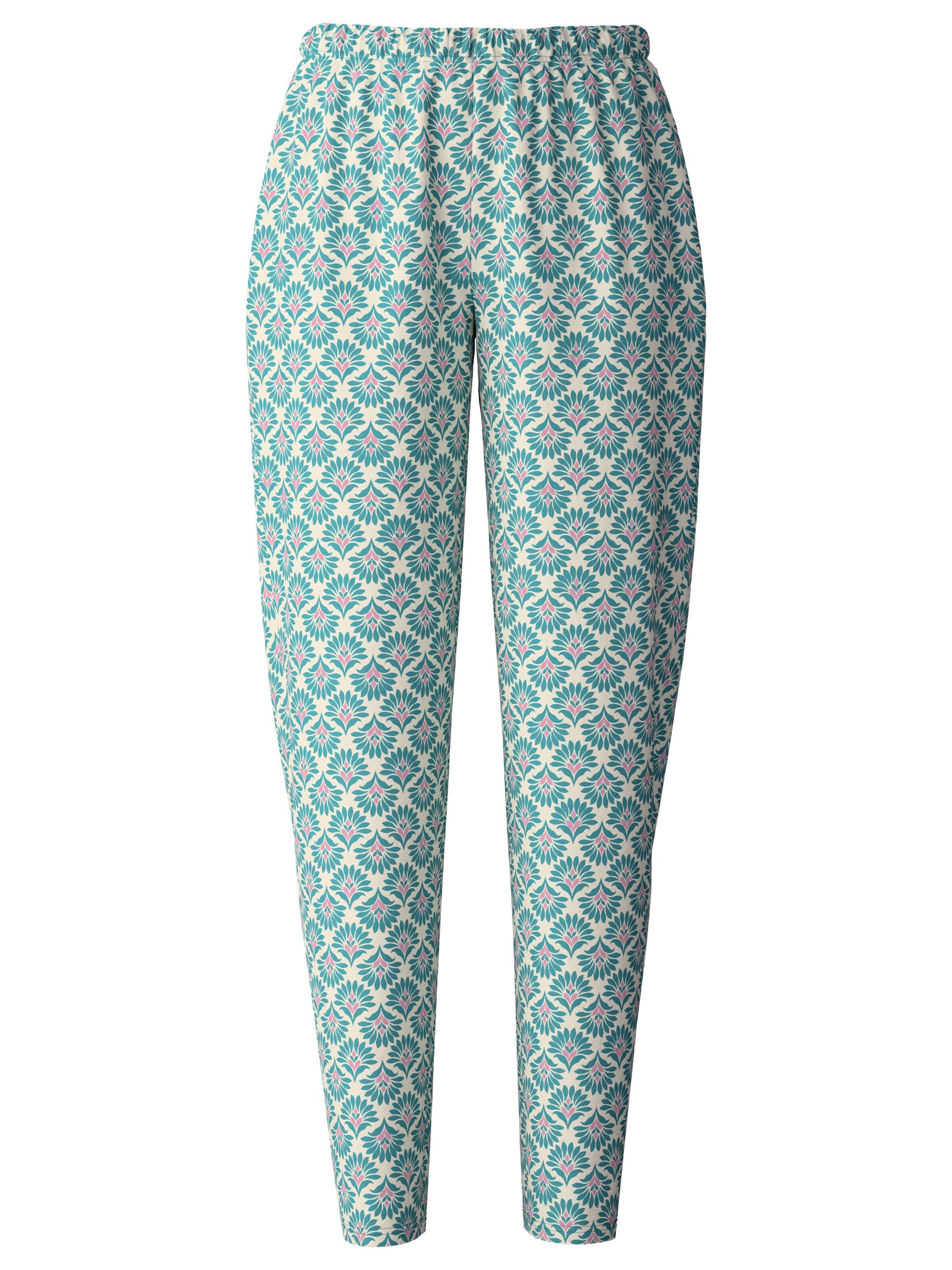 CALIDA Pyjamahose 'Favourites Botanic'‌‌‌‌‌‌‌‌‌ in Blau: Vorderseite