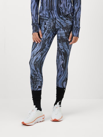 NIKE Skinny Παντελόνι φόρμας 'SWIFT' σε μπλε: μπροστά