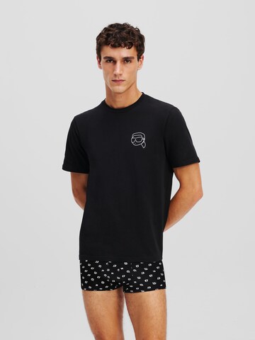 Karl Lagerfeld Pajama short in Black: front