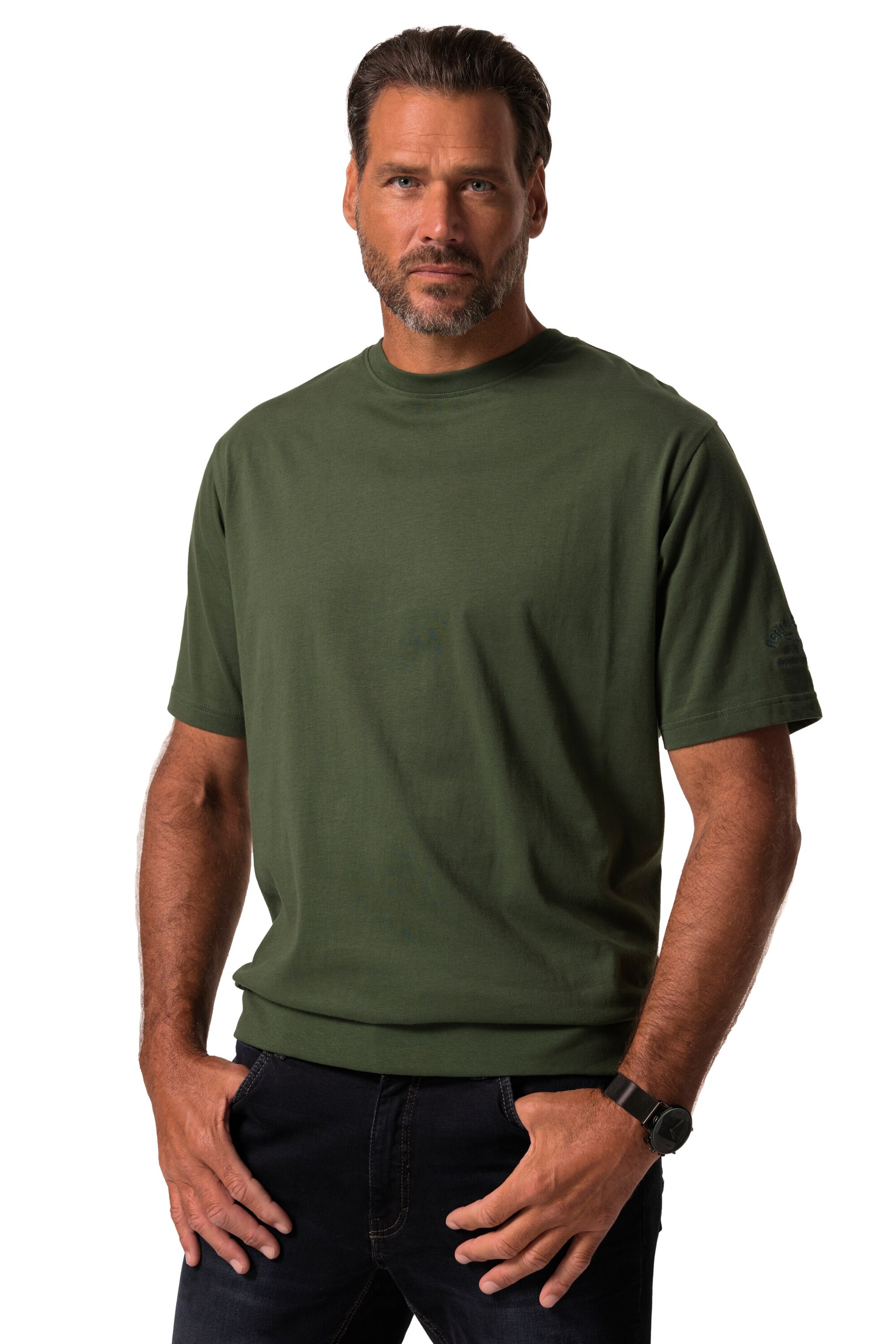 JP1880 Shirt in Groen: voorkant