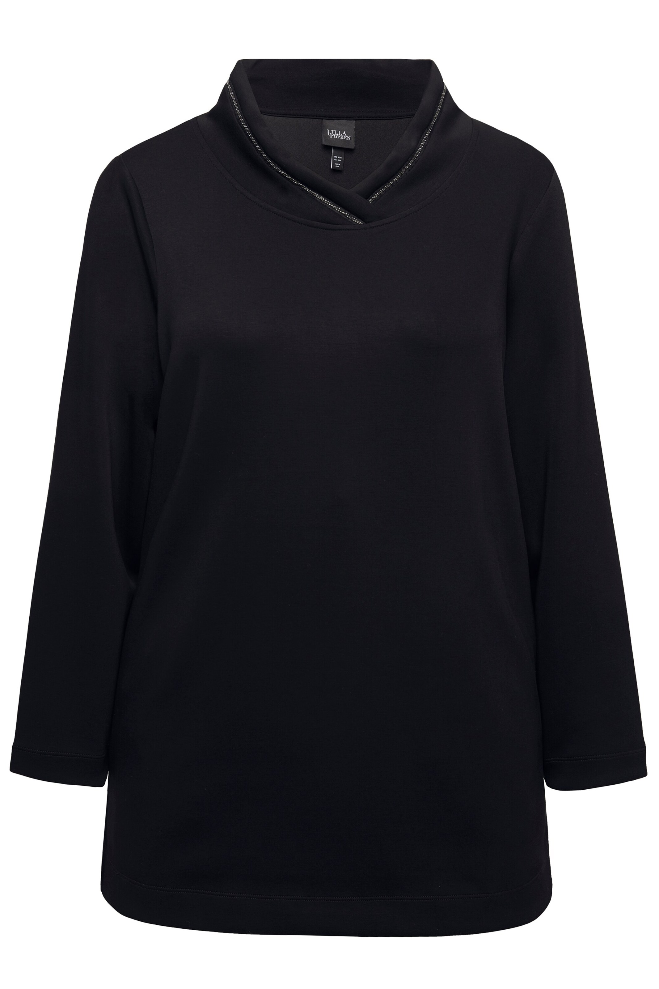 Ulla Popken Sweatshirt in Black: front