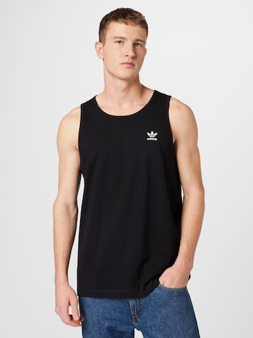 ADIDAS ORIGINALS - Camiseta 'Trefoil Essentials' en negro: frente