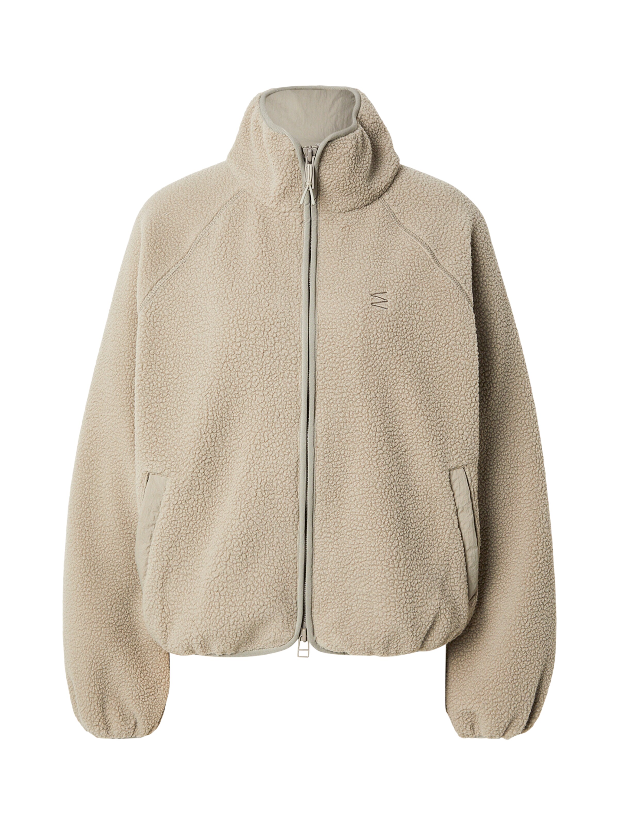 Jachetă  fleece 'Cali' de la Embassy of Bricks and Logs pe verde: față