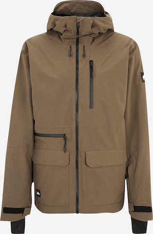 QUIKSILVER Urheilutakki 'QUEST' värissä ruskea: etupuoli