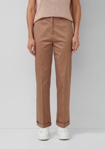 Regular Pantalon s.Oliver en marron : devant