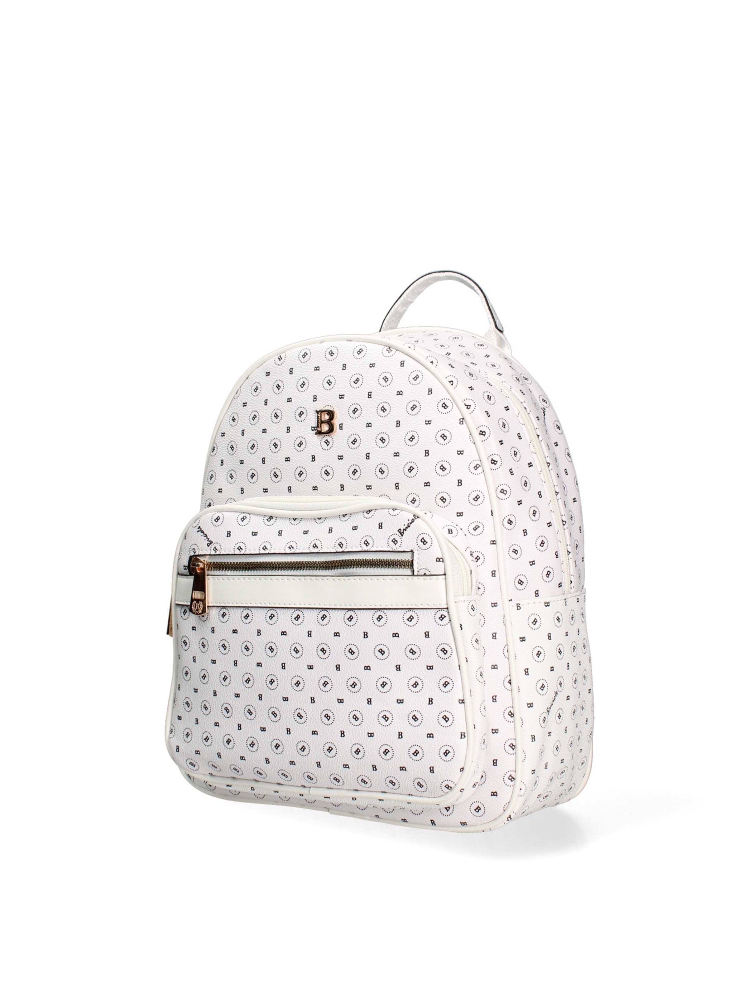 Briciole Backpack in White: front