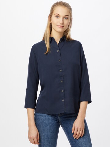 JACK WOLFSKIN Athletic button up shirt 'MOJAVE' in Blue: front