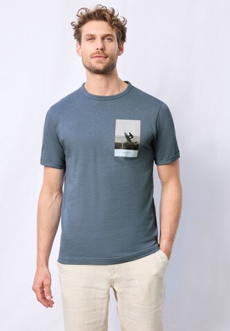 Street One MEN Shirt in Blue: front