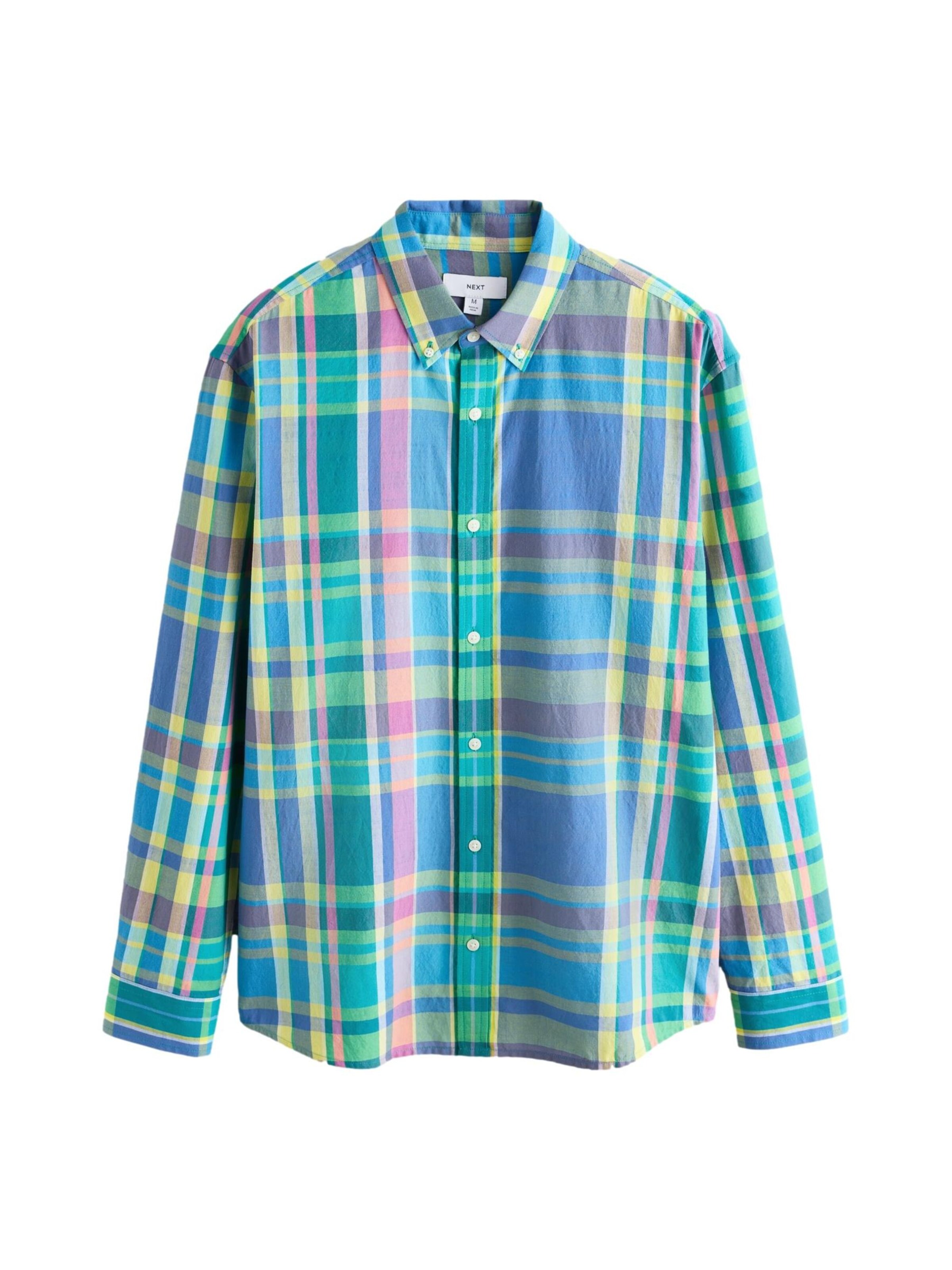 Next Overhemd in de kleur Turquoise / Royal blue/koningsblauw / Geel / Rosa, Productweergave