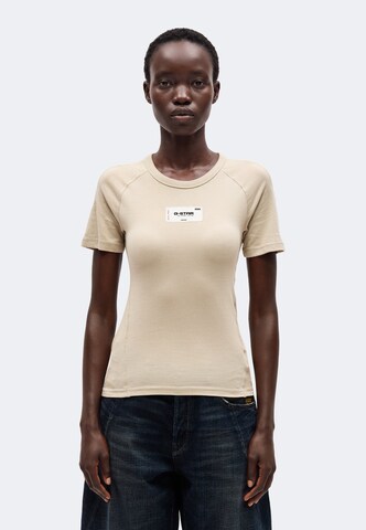 G-STAR T-Shirt in Beige: Vorderseite