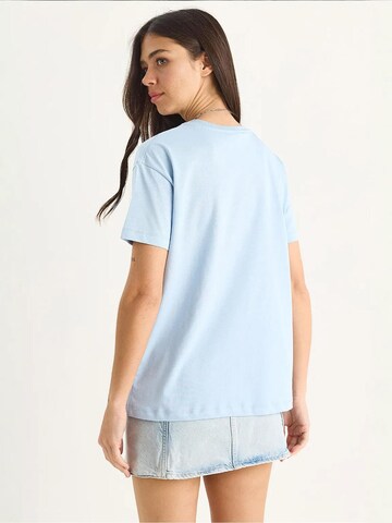 T-shirt Bianco Lucci en bleu