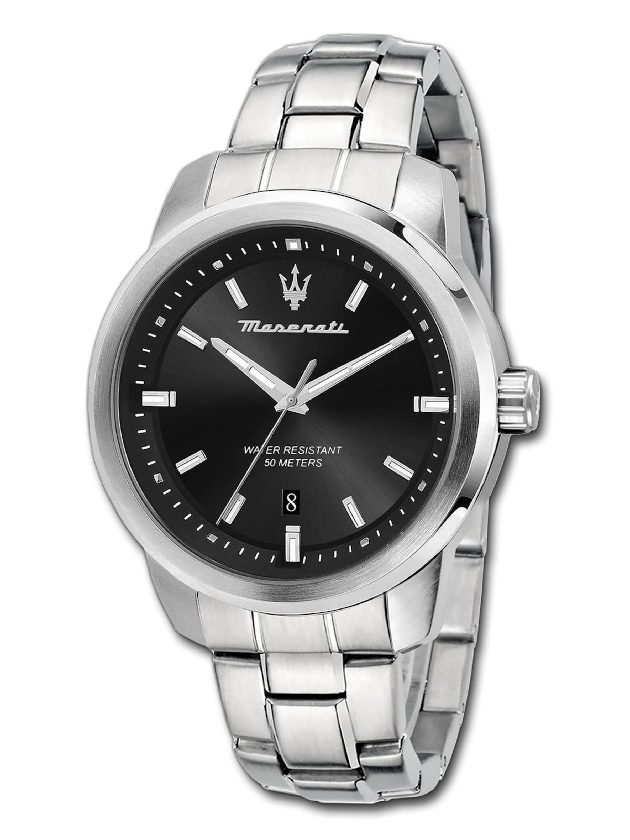 Maserati Analoog horloge in Zilver: voorkant