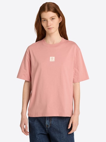 TIMBERLAND - Camisa em rosa: frente