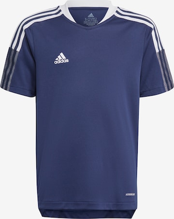 ADIDAS PERFORMANCE Functioneel shirt 'Tiro 21 ' in Blauw: voorkant
