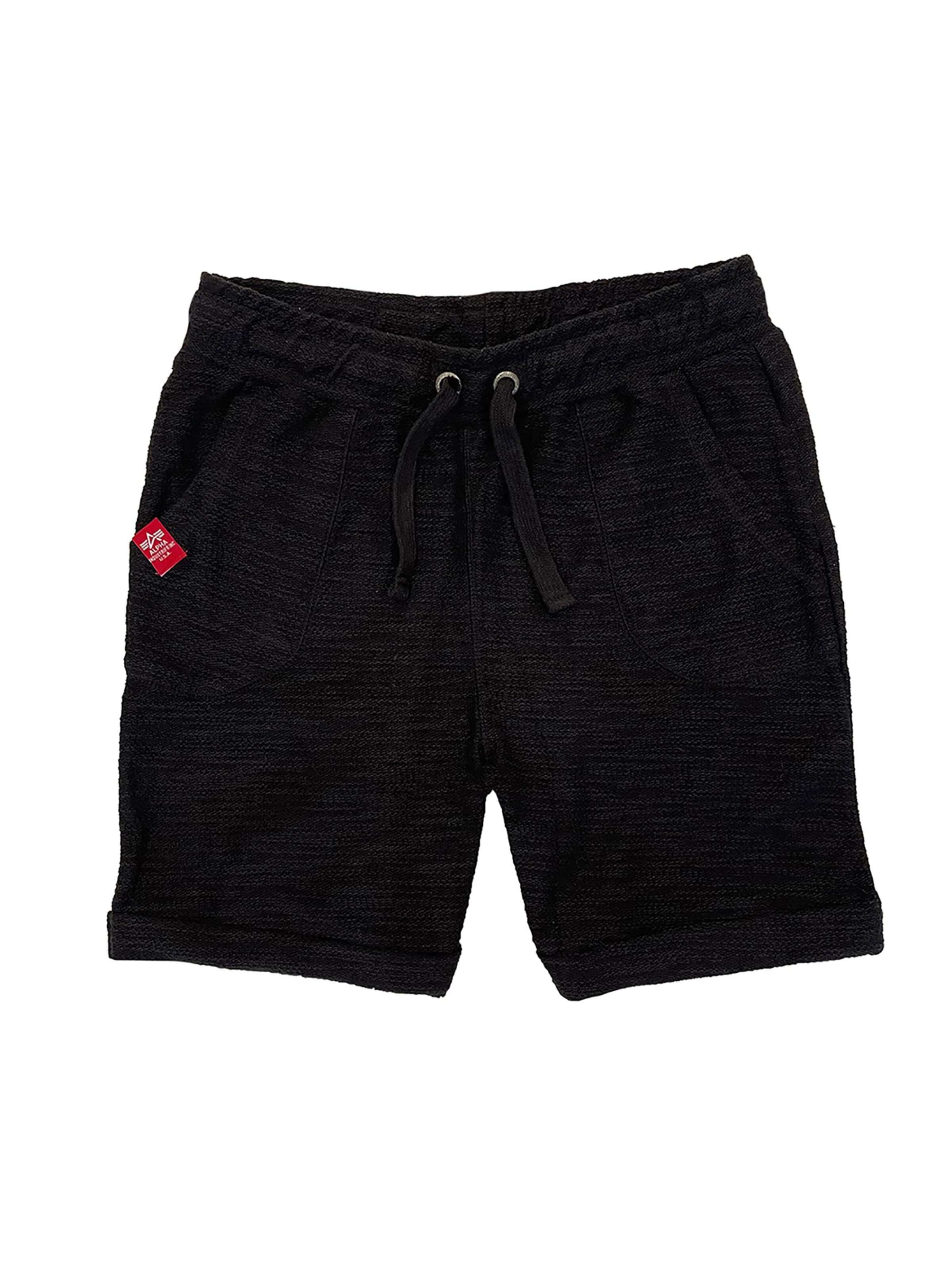 ALPHA INDUSTRIES Regular Hose 'Terry'‌‌‌‌‌ in Schwarz: Vorderseite