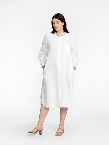 Yoek Blouse 'Linen' in White