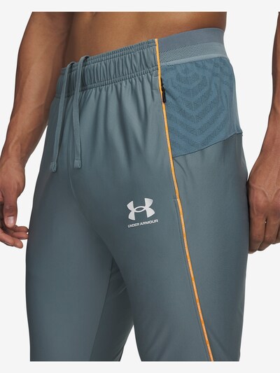 UNDER ARMOUR Sportbroek in de kleur Duifblauw / Wit, Productweergave