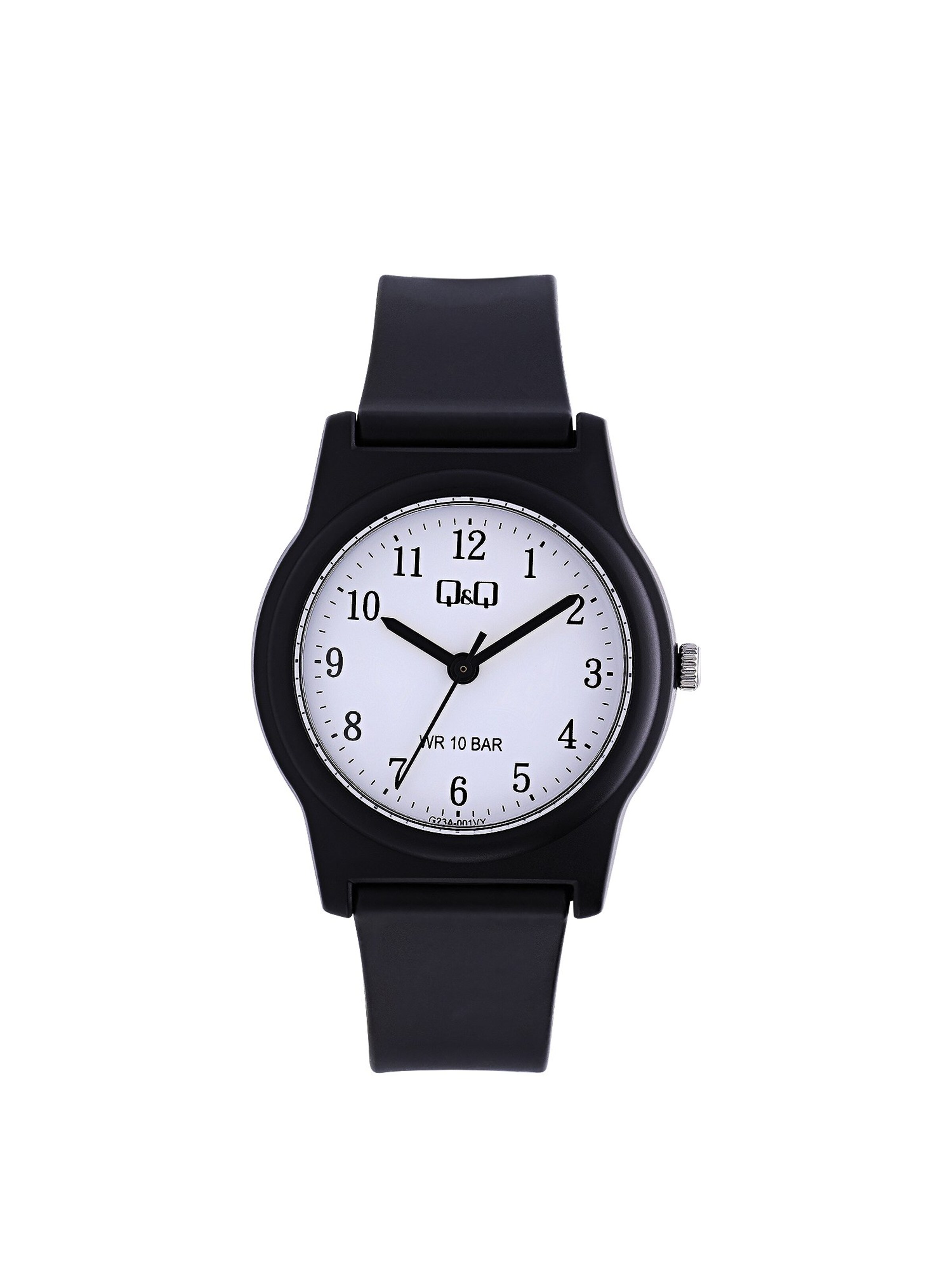 Q&Q Analoog horloge in Zwart: voorkant