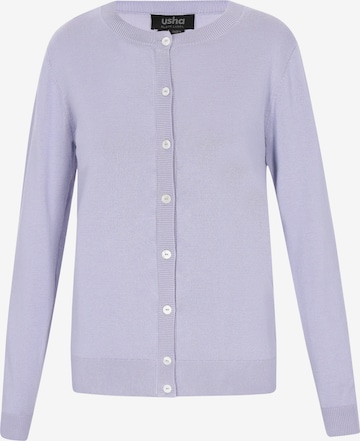 usha BLACK LABEL Neuletakki 'Classic Look' värissä lila: etupuoli