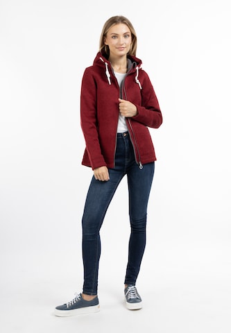 DreiMaster Maritim Fleece jas in Rood