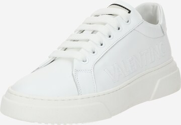 Sneaker low de la Valentino Shoes pe alb: față