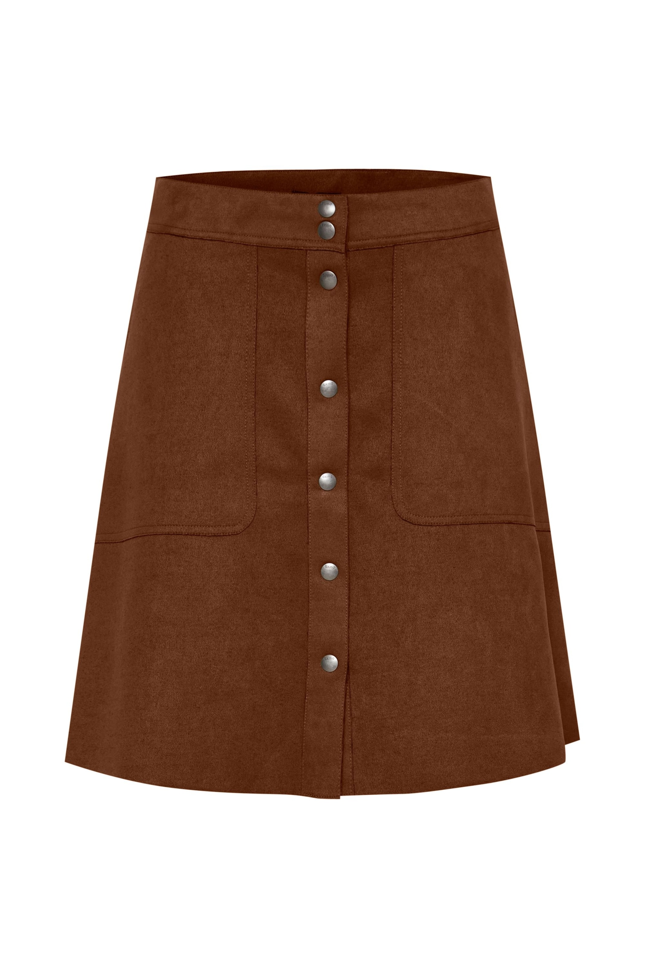 Jupe 'June' Oxmo en marron : devant