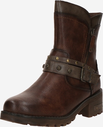 Boots MUSTANG en marron : devant