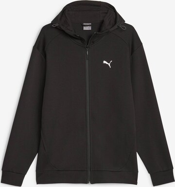 PUMA Sports sweat jacket in Black: front