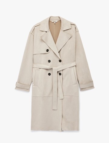 Koton Between-Seasons Coat in White: front