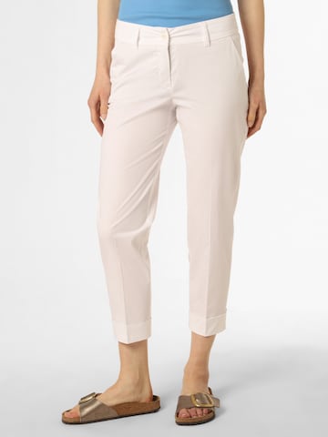 Raffaello Rossi Slim fit Chino Pants 'Dora' in White: front