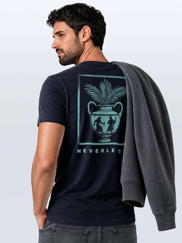 Neverless Shirt 'Greek Vase' in Blue