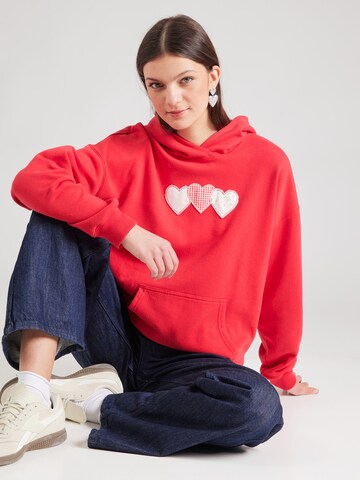 Felpa di HOLLISTER in rosso: frontale