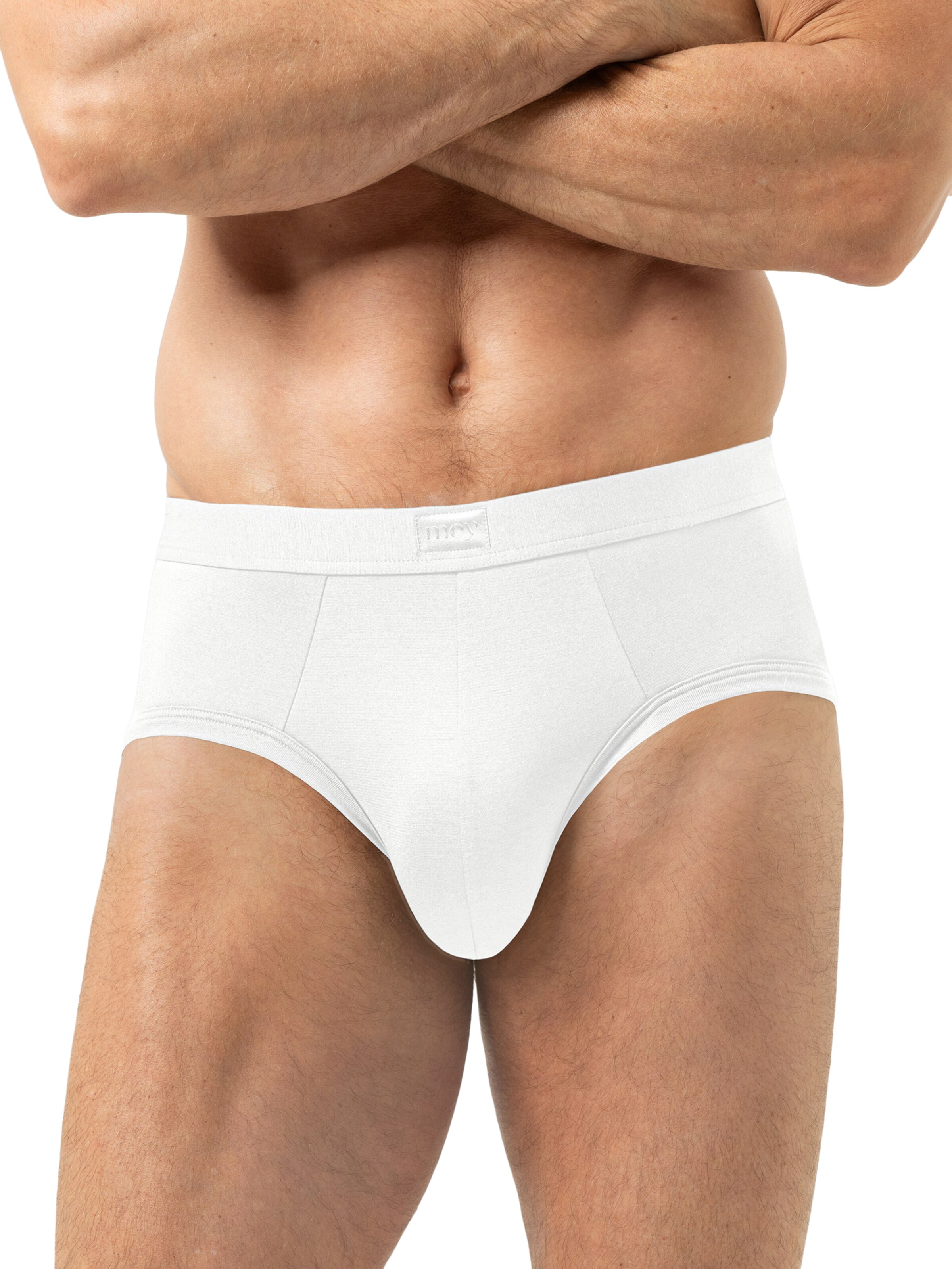 Mey Slip 'Iconic Modal' in White: front