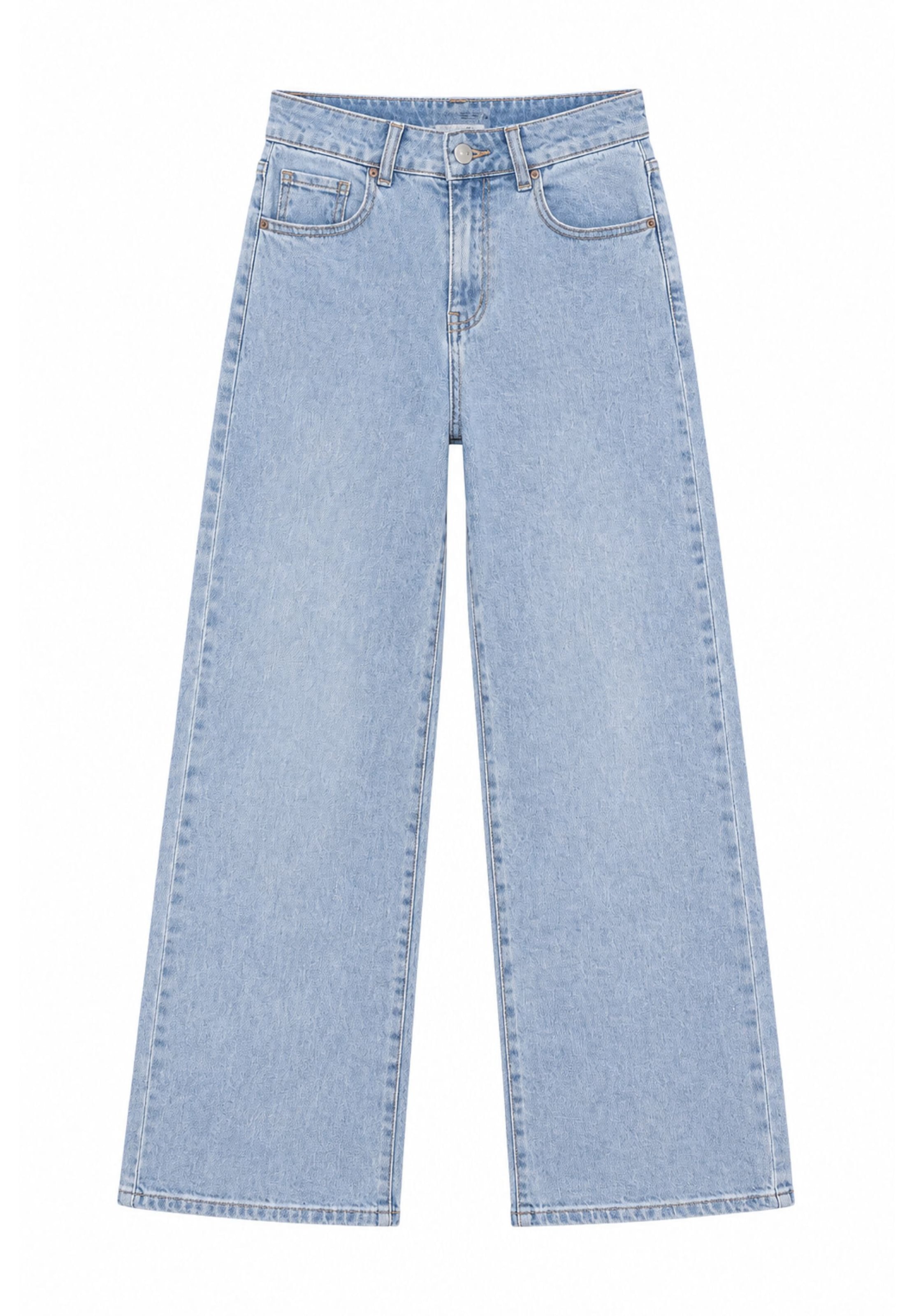 Wide leg Jeans di Elara in blu: frontale