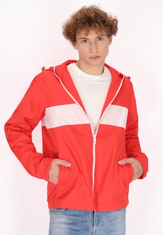 Mo ATHLSR Performance Jacket in Red: front