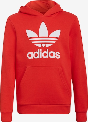 ADIDAS ORIGINALS Sweatshirt 'Trefoil' in Red: front