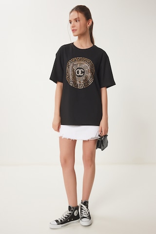 T-shirt Happiness İstanbul en noir