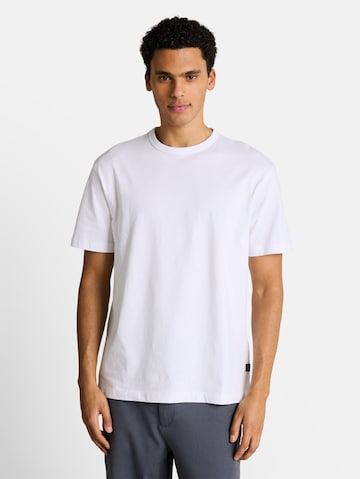 TOM TAILOR DENIM T-Shirt in Weiß: Vorderseite