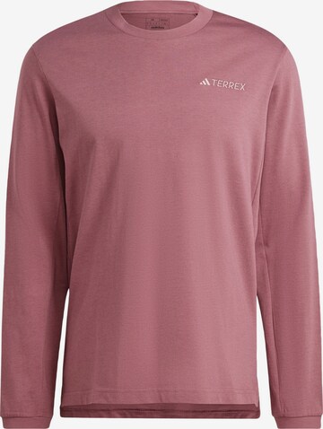 ADIDAS TERREX Functioneel shirt 'Xploric' in Rood: voorkant