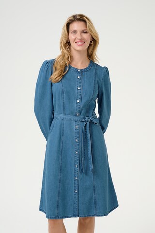 Robe 'Ruth' Cream en bleu : devant